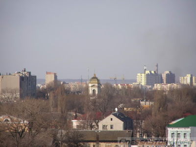 Возрождаемая Алексеевская церковь 
Снято с крыши дома по ул. Бреуса 26/2
