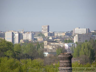 Вид на центр города из Селекционного института
