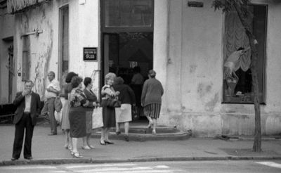 Odessa, USSR, 1985
Продовольственный магазин на Чкалова угол Свердлова
