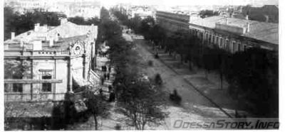 Odessa en 1892, rue Deribassovskaïa
