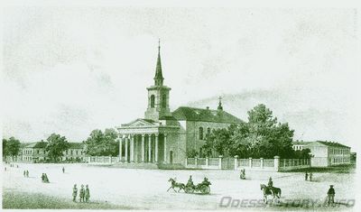 Новосельского, 68
Лютеранская церковь Св. Петра и Павла, 1824-1828 (старое здание - не сохранилось), арх. Боффо Ф.К. (проект), Торичелли Г.И.
