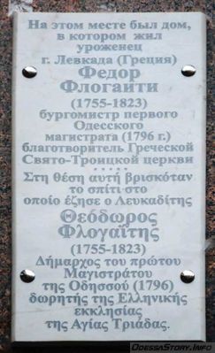 Флогаити Федор, ул. Греческая д.№ 17
Ключевые слова: Одесса бургомист магистрата Флогаити